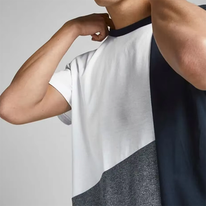T-shirt d'été pour homme à manches courtes et col rond, 100 % coton, haute qualité, anti-boulochage, coupe décontractée, personnalisable, prix bas HAIDII - Product Image 4