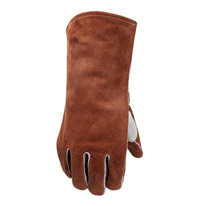 Customized 2026 Top Design Customized Heat-Resistant Mitts Tig Welder Long Sleeve Welding Leather Safety Gloves - Product Image 2