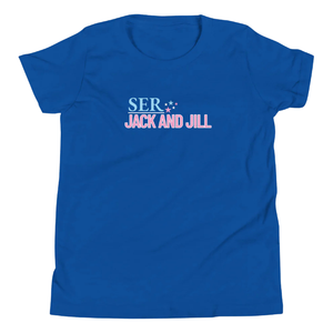 T-shirt à manches courtes bleu roi pour jeunes, doux, confortable, décontracté, à porter tous les jours, léger, mode enfant, pour garçons et filles - Product Image 1