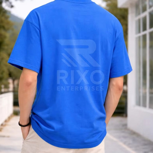 T-shirt Homme Coupe Classique 100% Coton Tricoté Écologique Respirant Anti-plis avec Logo Avant – Confort Quotidien - Product Image 4