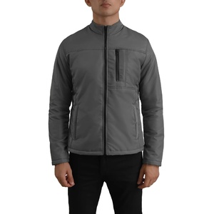 Veste matelassée pour homme de qualité supérieure, taille plus, tissu respirant, vente en gros, veste d'hiver unie pour homme - Product Image 1