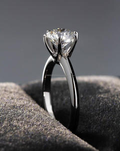 Igi/gia แล็บตัดเพชรวินเทจ14K สีเหลืองแหวนแต่งงาน/งานหมั้นใส่ได้ทั้งชายและหญิงสีขาวทองคุณภาพดีสำหรับงานปาร์ตี้ครบรอบ-คุ้มค่า - Product Image 3