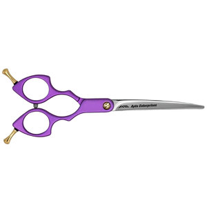 Professional Steel Pet Grooming <b>Scissors</b> in Purple Durable <b>Dog</b> and Cat Hair Cutting Shears with Adjustable Tension Screw - Product Image 4