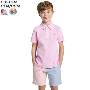 Nouveau style tendance : Polos d'été pour enfants (garçons et filles) en tissu tricoté, imprimé compressé, avec logo personnalisé pour les enfants - Product Image 6