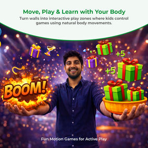 Système de jeu interactif de suivi corporel Fill The Basket pour les aires de jeux intérieures pour enfants, kit de jeu numérique à capteur de mouvement – INEK00031 - Product Image 5