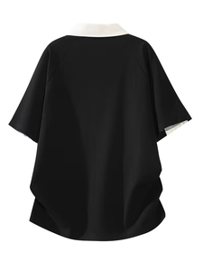 Latest Design Striped Short Sleeve Printed Knitted Jersey Men's Plus Size Summer Casual Shirts Breathable Eco-Friendly 100% - Product Image 3