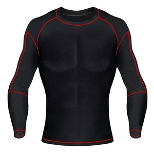 Men's <b>Black</b> Compression Set <b>Long</b> <b>Sleeve</b> Crew Neck Full Length Quick Dry Sporty Fitness Wear - Product Image 6