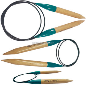 Indskill Aiguilles à tricoter circulaires avec câble 32 pouces Aiguilles à tricoter en bois Taille US 8 10 11 à bas prix bas quantité minimale de commande - Product Image 4