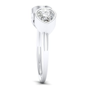 Anillo de Compromiso de Plata de Ley 925 con Doble Corte de Moissanita, Joyería Fina para Mujer, Regalo de Boda, Venta al Por Mayor REYES - Product Image 3