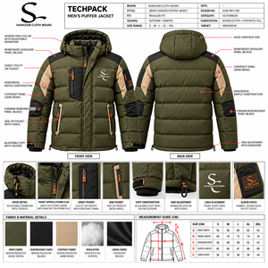 Veste matelassée pour homme, vente en gros, logo personnalisé, veste d'hiver épaisse, imperméable, coupe-vent, usine OEM - Product Image 6