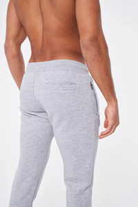 Sweat-shirt à capuche gris pour homme, manches longues, couleur unie, décontracté, avec cordon de serrage, poches latérales, coupe classique, coton mi-lourd - Product Image 4