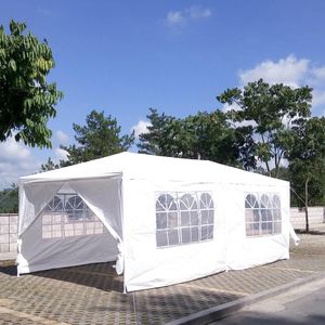 Tenda a baldacchino per matrimonio e festa all'aperto 10x20 'con 6 pareti laterali rimovibili Gazebo per uso interno ed esterno - Product Image 5