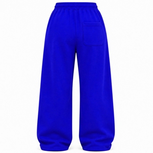 Pantalon de jogging décontracté en molleton pour femme, coupe droite ample, style streetwear, taille élastiquée avec cordon de serrage, en mélange de coton doux - Product Image 2