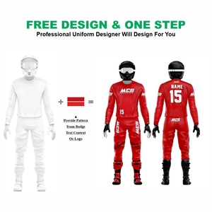 New Vintage Design Sublimation Printing MX Racing Jersey Pants High Quality Nylon Polyester Fabric Men's Motocross Riding Suit - Product Image 2