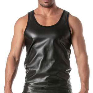 Jupe ceinturée Kinky noire aspect cuir pour homme, style fetish, tenue de club, sexy, pour soirée, accessoire de mode - Product Image 5