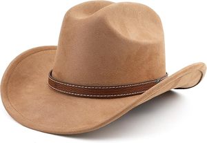 <b>Western</b> Cowboy <b>Hat</b> for Women Men Small Short Wide Brim Beach Cowgirls Cattleman Cowboys <b>Hats</b> - Product Image 3