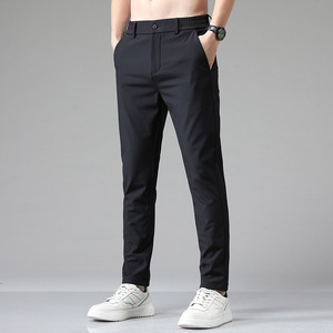 Casual Pants Men's New Business Pants Slim Straight Men's Pants <b>Elastic</b> <b>Waist</b> <b>Trousers</b> Business Classic <b>Trousers</b> Male - Product Image 3