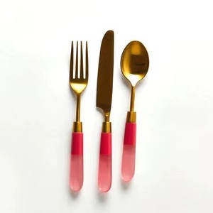 Support Customize Logo Hotel Restaurant Serving Spoon Knife <b>Fork</b> and Spoon Shiny Sliver Cutlery Set - Product Image 4