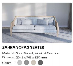 Sofá de 2 Plazas Azul Claro, Estructura de Madera Maciza, Tapizado en Tela, Sofá Moderno para Sala de Estar - Product Image 6