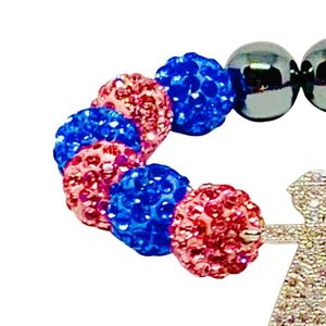 Bracelet en perles de cristal avec breloques garçon et fille, bracelet extensible, accessoire de mode pour femme, cadeau quotidien - Product Image 4