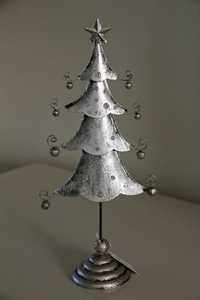 Golden Metal Christmas <b>Tree</b> Centerpiece with Star <b>Topper</b> for Holiday Decorations - Product Image 4