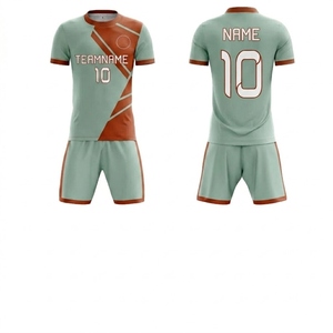 Conjunto de Uniforme de Fútbol Ligero y Transpirable de Manga Corta, 100% Poliéster, para Entrenamientos y Partidos de Campo para Hombres Adultos - Product Image 4