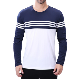 High Quality Men's Raglan Long Sleeve Shirt Cotton Material Plain Customized Full Sleeves Shirt for Men O-neck Breathable <b>Tshirt</b> - Product Image 3
