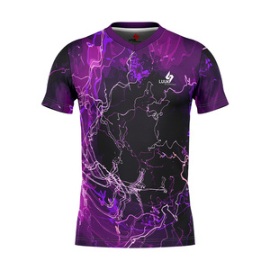 เสื้อยืดผู้ชายทรงปกติ คอวี แขนสั้น ลายพิมพ์สปอร์ต ผ้าถัก 100% คอตตอน ดีไซน์เรียบง่าย ระบายอากาศได้ดี แห้งเร็ว เป็นมิตรต่อสิ่งแวดล้อม - Product Image 5