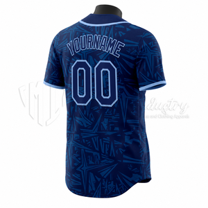 Camiseta de Béisbol con Camuflaje Digital Personalizado, Uniforme de Equipo de Alto Rendimiento, Camiseta de Béisbol Sublimada que Absorbe la Humedad - Product Image 5