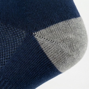 Crew Socks Solid Navy Blue Ribbed Knitted Cotton Polyester Spandex Breathable Casual Daily Wear Adult Spring - Product Image 6