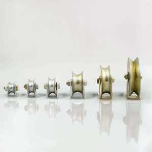 Ruedas de Acero Inoxidable Modernas para Puertas Correderas, Ensamblaje de Componentes de Riel Duradero de Alta Resistencia que Rodan Suavemente, para Villas y Apartamentos - Product Image 1