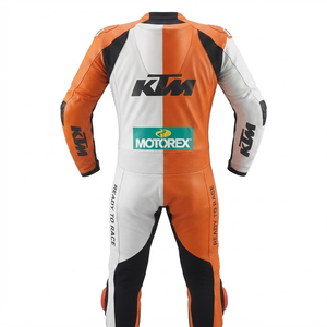 Combinaison de moto en cuir sur mesure de qualité supérieure MotoCP Racing 1 pièce, équipement de conduite avec bosse niveau 2 CE, fabriquée sur mesure - Product Image 2