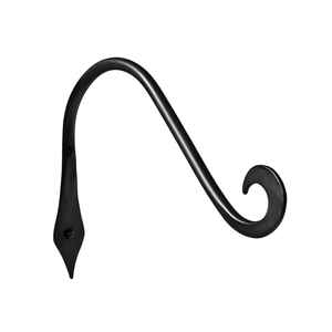 Nouvel accroche-chaussettes en fer noir avec revêtement poudré, design bouclé, pour la décoration, le rangement des chapeaux et des vêtements dans les placards, ou comme organisateur extérieur. - Product Image 1