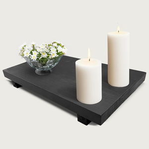 Socle rustique support de savon en bois fait à la main pour évier de cuisine et salle de bain support de plante en bois pour affichage décor de ferme - Product Image 3
