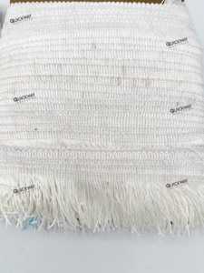 Ribete de Encaje de Poliéster con Flecos de Cadena Blancos Personalizados para Decoración de Prendas - Product Image 4