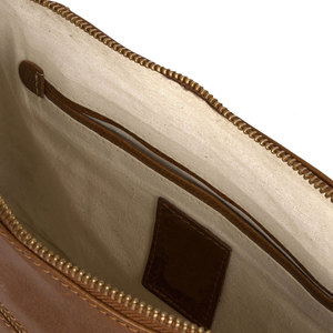 Bolso de Hombro de Cuero Genuino para Mujer con Logotipo Personalizado, Detalle de Borla con Cremallera, Bolso de Mano de Moda de Calidad de Lujo para Uso Diario y Viajes - Product Image 5