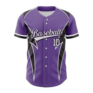 Nouvelle tenue de baseball personnalisée 2026, maillot de baseball uni pour adulte, OEM, haute qualité, séchage rapide, respirant, grandes tailles, logo personnalisé - Product Image 1