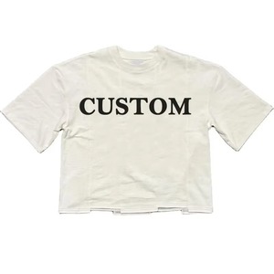 New 2025 <b>Drop</b> Shoulder Oversized Distressed <b>Acid</b> Washed Boxy Fit T-shirt Hip Hop Patchwork Mens t Shirts - Product Image 5