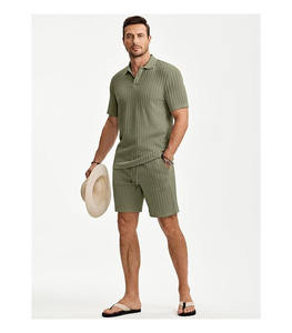 T-shirt Homme Col V Uni Manches Courtes 100% Coton Non-tissé Doux Respirant Séchage Rapide Vêtement Décontracté Personnalisable 2025/2026 - Product Image 3