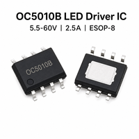 FYX Stock OC5010B ESOP-8 5.5V-60V 2.5A Circuit intégré pilote de courant constant pour LED, avec MOS de puissance intégré et puce d'éclairage à gradation analogique PWM