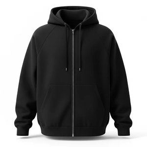 Sweat à capuche surdimensionné pour homme en velours de renard argenté 600g, tricoté, décontracté, chaud, coupe-vent, polyester/coton, doublure polaire, personnalisable - Product Image 1