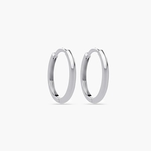 Pendientes de Aro Pequeños de Oro Sólido de 14K, Aros Minimalistas Lisos de 13mm, Joyería de Oro Real para Uso Diario, Regalos y Fiestas - Product Image 5