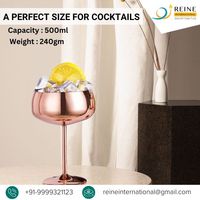 Verres à cocktail incassables en acier inoxydable vintage pour mariages, fiançailles, fêtes à domicile et bars – Grande quantité