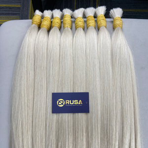 Cheveux humains vierges vietnamiens de qualité supérieure, en vrac, provenant d'un seul donneur, cuticules alignées, super double drawn, pour extensions capillaires professionnelles. - Product Image 4