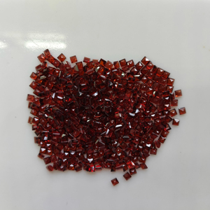 Granate Rojo Natural de 3MM, Corte Cuadrado Escalonado, Gema Suelta de la Mejor Calidad para Joyería - Product Image 2