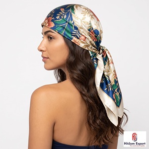 Soft Satin Printed <b>Scarf</b> Manufacturer OEM ODM Private Label Branding Promotional Marketing Gift Ideas Africa EU Israel - Product Image 4