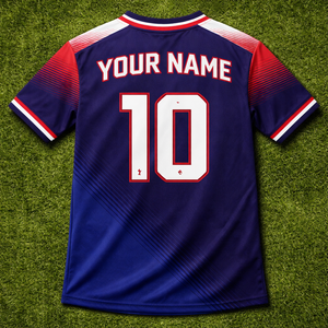 Custom Soccer Team Jersey Schools Quick Dry Fit Breathable 100% Polyester Fabric Sublimated Player Name Number - Product Image 2