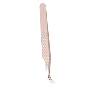 Pince à épiler professionnelle antistatique à pointe en fibre, durable, pour cils, logo personnalisé, MOQ élevé 50 pièces, acier inoxydable, emballage personnalisé - Product Image 3