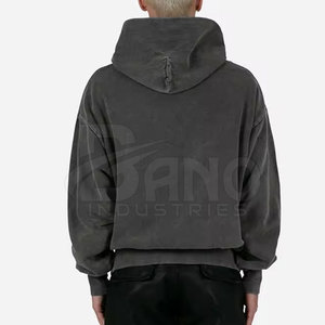 Sudaderas con Capucha de Corte Regular, Lavado Ácido, Color Sólido, con Logotipo Personalizado, Súper Suaves, de Invierno, 100% Algodón, Forro Polar Transpirable, Hechas en Pakistán - Product Image 2