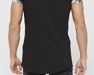 Camisetas Casuales de Manga Corta para Hombre, 100% Algodón, Lavado Ácido, con Logotipo Personalizado Bordado, Estampado en Blanco, Estilo Urbano, en Stock - Product Image 6